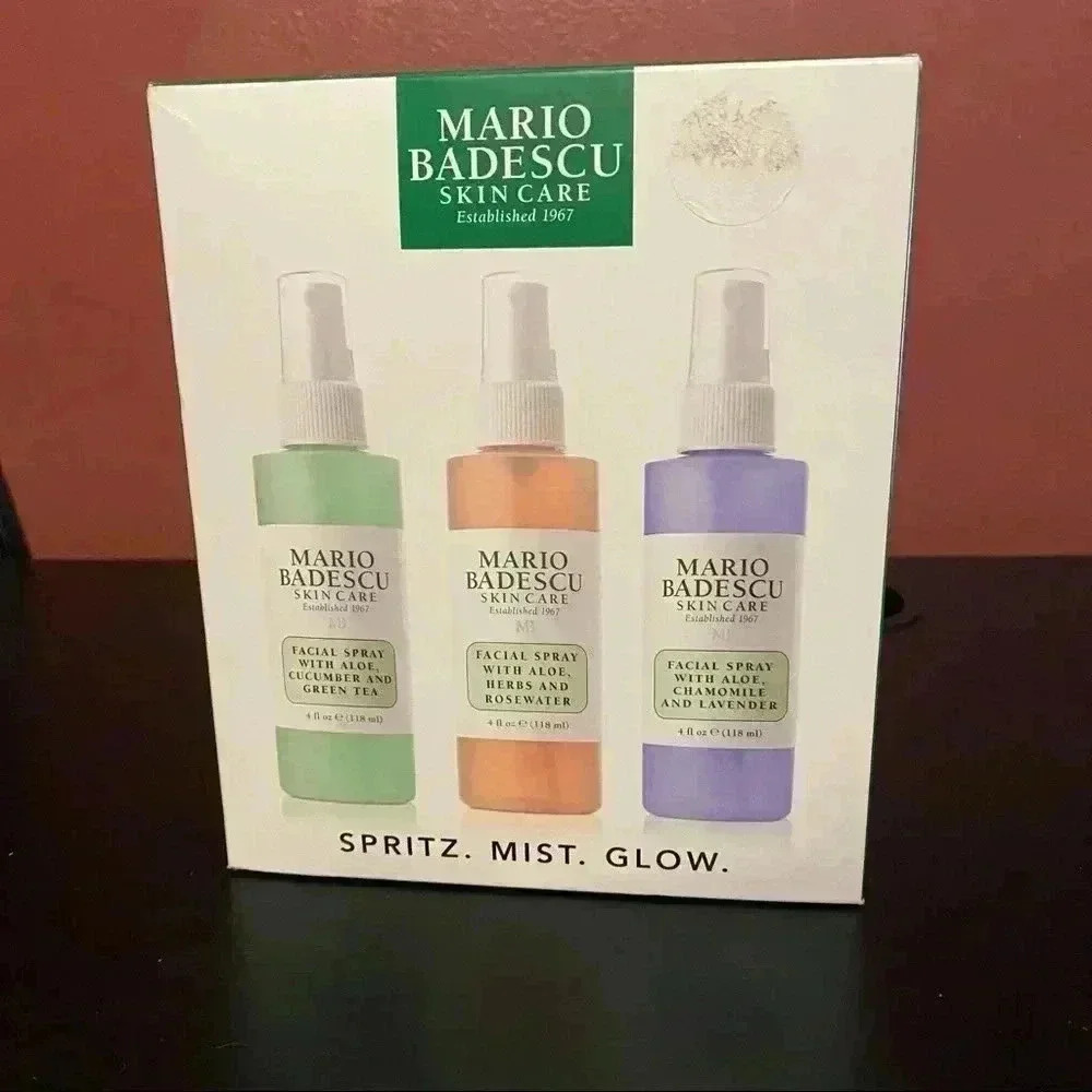 Mario Badescu Spritz. Mist. Glow. Set